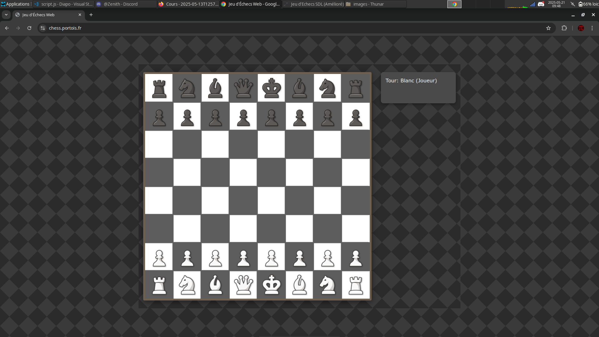 Capture d'écran de la version web du jeu