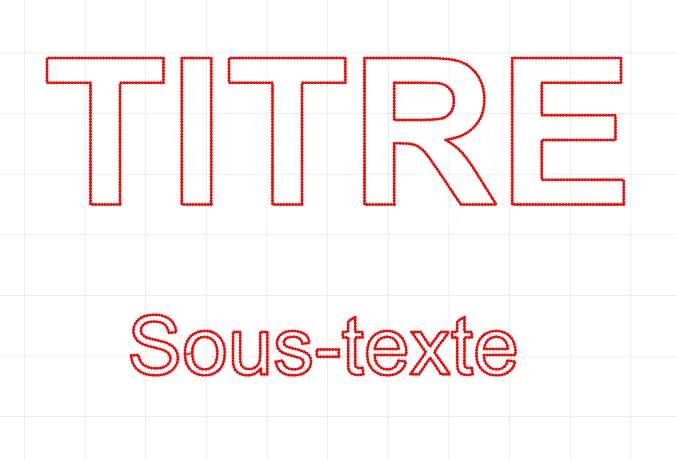 Interface du Studio Texte CNC